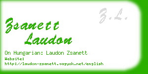 zsanett laudon business card